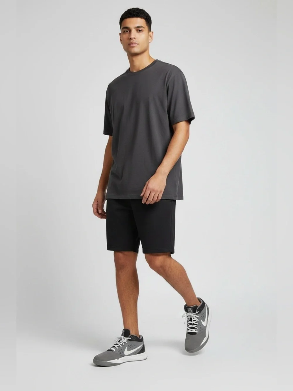 Nike Gray, Black and White Men's Athletic Sneakers